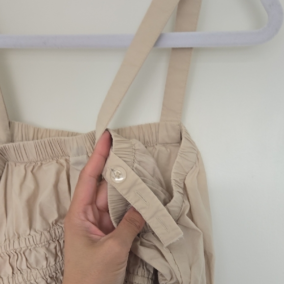 Universal Beige Gathered Waist Dress - Picture 6 of 6